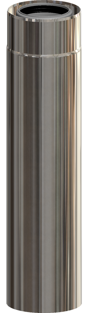 Rohrelement kürzbar PP/Edelstahl blank Rohrelement kürzbar PP/Edelstahl blank